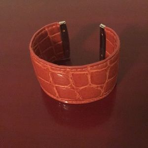Faux leather bracelet